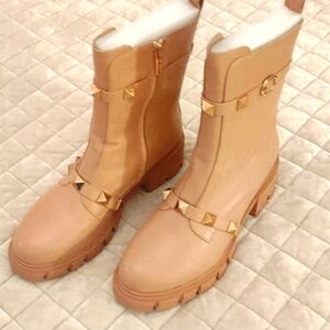 pink blush colored shoes boots